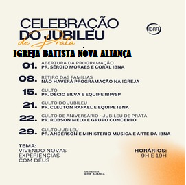 Programação Jubileu IBNA